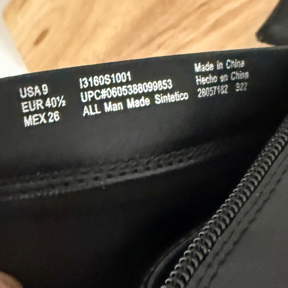 Sam & Libby Black Combat Boots with Laces and Zip New Never Worn - Picture 8 of 8